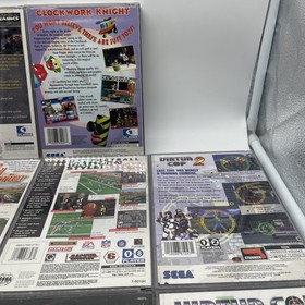 Sega Saturn Game Lot 10 Games In Total All Discs Great Shape! Boxes Have Wear!