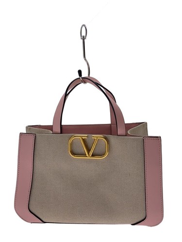 VALENTINO Shoulder bag canvas PNK B0K96 YJH Used