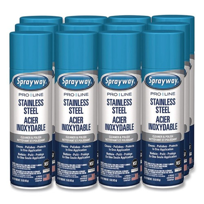#ad #ad Sprayway PRO LINE 1000058639 15 oz Stainless Steel Cleaner amp; Polish 12 CT New $57.99