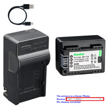 Kastar BP-718 Battery AC USB-C Charger for Canon CG700 CG-700 Charger Models