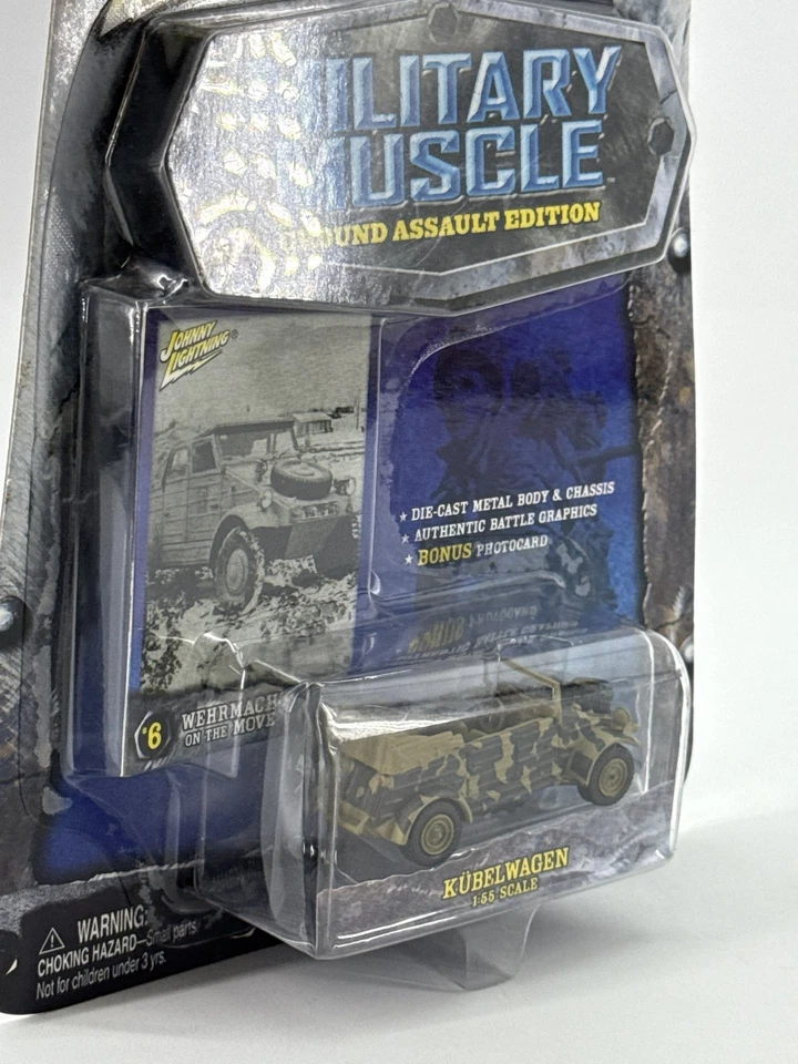 Johnny Lightning Military Muscle WWII German Kubelwagen 1:55 Diecast #6 - Image 4 of 4