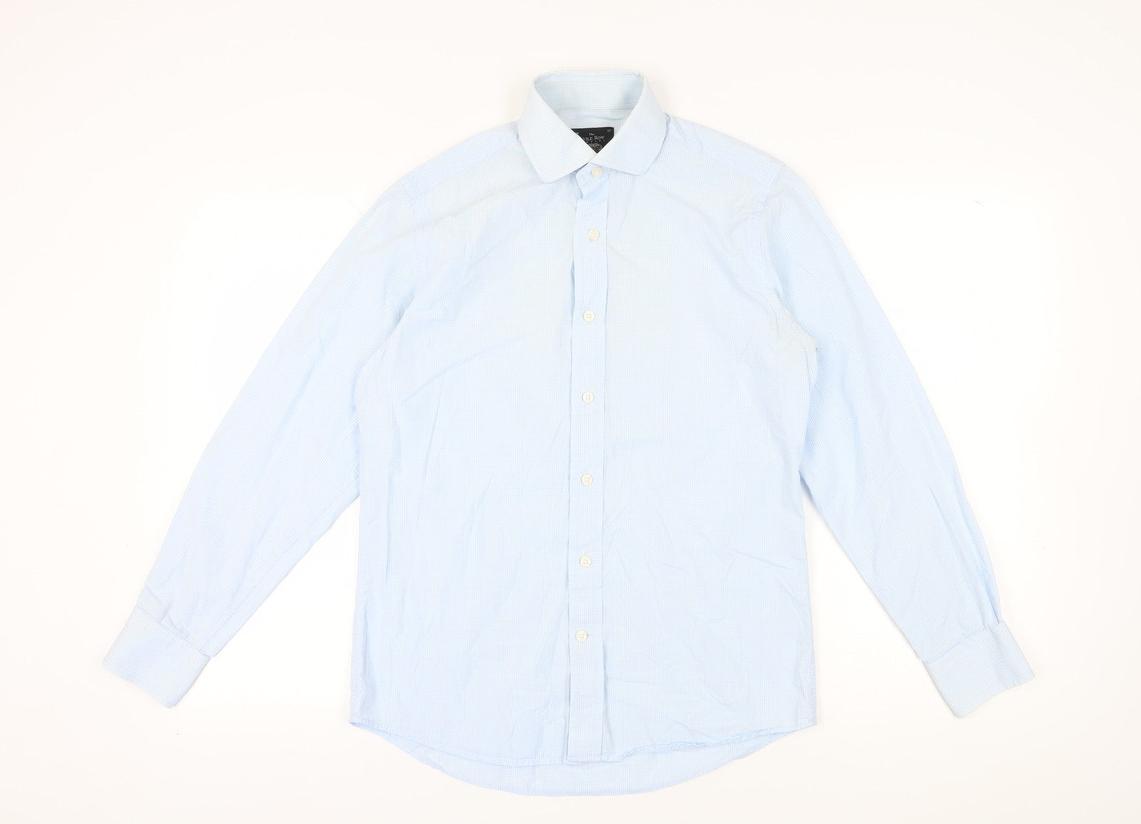 FILA Camicia elegante Savile Row uomo blu slim fit manica lunga