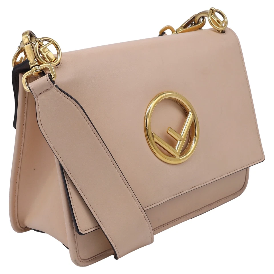 Bolso de hombro Fendi mediano Kan I en cuero para mujer desnudo talla única Foto 3 de 4