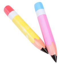  2 Pcs Inflatable Pencil Big Crayon Prop for Students Classroom Party Supplies