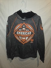 American Fighter Mens M Gray Fleece Pullover Hoodie Graphic Print Sweatshirt