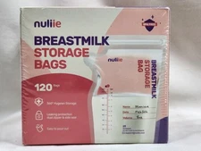 Sealed~1 Box Of Breastmilk Storage Bags, No-Leak, 120 Count Pack  Temp-Sensing