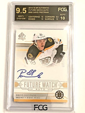 2014-15 SP Authentic Future Watch Auto Rookie Card David Pastrnak #282 FCG 9.5