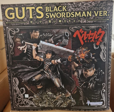NEW Berserk Guts 1/7 Scale PVC Black Swordsman Ver. Medicos Anime Figure