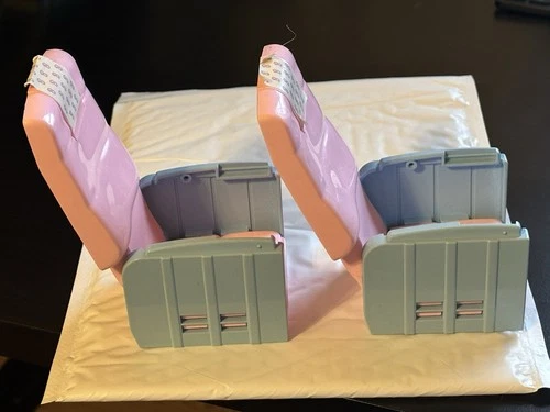 Vtg 1999 Barbie Blue Jumbo Jet Seat Replacement Chairs