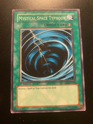 Yu-Gi-Oh! TCG Mystical Space Typhoon SD3-EN015 Blaze of Destruction 1st Edition