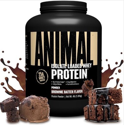 Animal R3 Animal Whey Isolate Protein Powder, 25G High Protein | Brownie Batter ...
