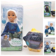 Disney Raya and The Last Dragon Petite Human Sisu 6" Doll & WISH mini PLUSH Lot