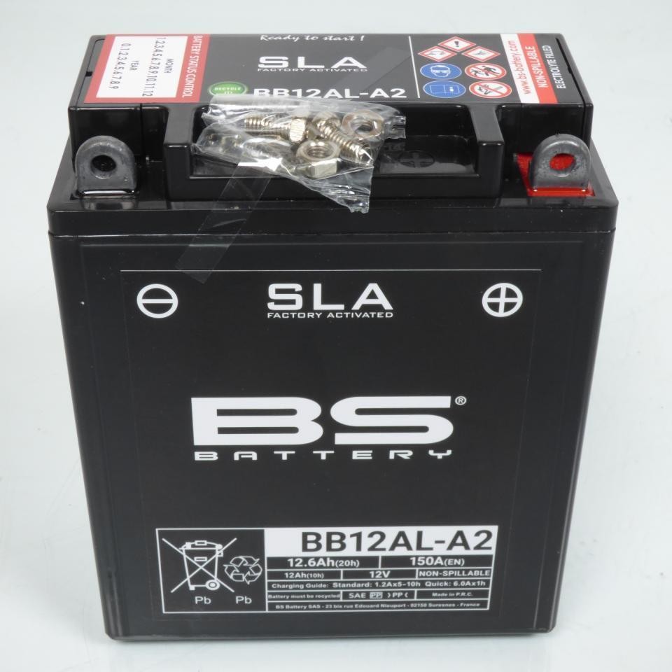 Batterie SLA BS Battery pour Peugeot 125 Satelis II, idéale pour la ville