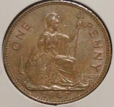 British Penny - 1967 - Queen Elizabeth II