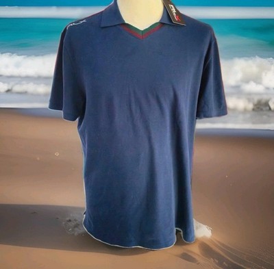 RLX Ralph Lauren French Polo-Shirt Größe L marineblau -NEU-