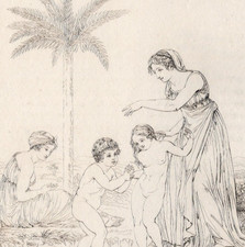Paul and Virginia Children Tropical Scene Bernardin de Saint Pierre 1808 w text