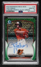 2023 Bowman Green Refractor /99 Jud Fabian #BMA-JF PSA 10 GEM MT Auto 0l8y