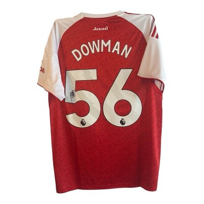 Max Dowman signed shirt PROOF Arsenal JERSEY SAKA NWANERI SKELLY