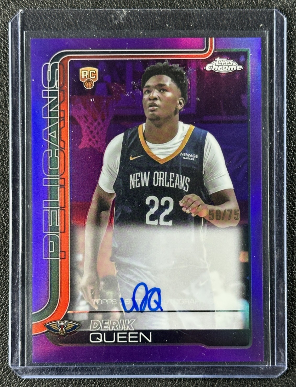 クローム髑髏 未来チョイス編 PRカード Derik Queen 2025 Topps Chrome #TCAR-DQ Chrome Rookie Autographs