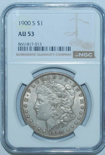 1900 S NGC AU53 Morgan Silver Dollar