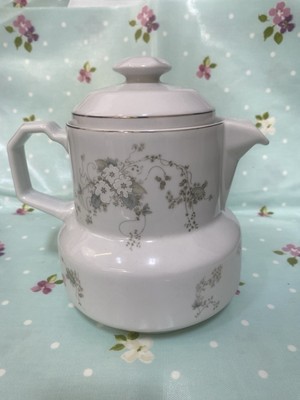 Princess House White Blossom Teekanne