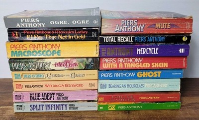 Lot of 16 Vintage Sci-Fi/Fantasy PIERS ANTHONY Paperback Books 