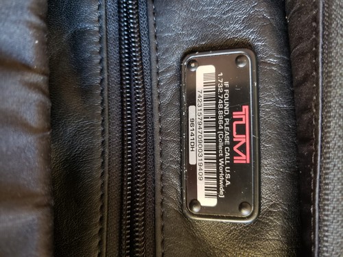 Tumi ALPHA 2 Leather Expandable Organizer Laptop Brief - CLEANED! PRE OWNED! - Afbeelding 22 van 24