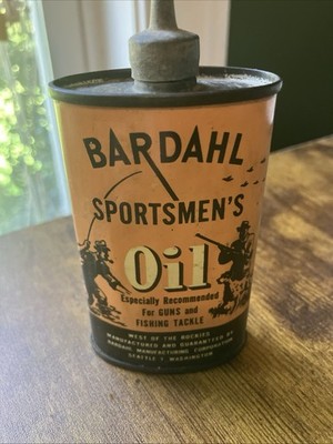 Vintage Bardahl Sportsmen s Oiler Can Tin Advertising