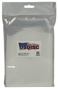100 USDISC Plastic Sleeves 4mil 5.7 x 7.4, (Clear) No Stitches