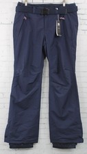 O'Neill Star Belted Ski and Snowboard Pants, Women's Large, Blue Nights New