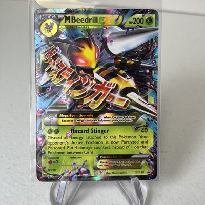 MEGA M BEEDRILL EX Promo XY158 Pokémon TCG  2016 XY Black Star Promo Mega Holo