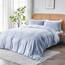 AiryWeight Tencel Duvet Cover, 100 Lyocell Derived from Twin/Twin XL Sky