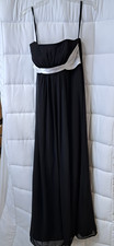 Alexia Design Long Black Empire Evening Bridesmaid Dress Womens Sz 10 Sleeveless