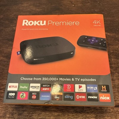 Roku Premiere (5th Generation) 4K Media Streamer 4620RW VUDU Edition - Black