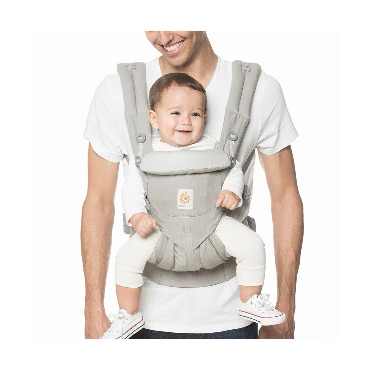 Ergobaby Omni Classic all in one baby carrier, newborn to toddler Cotton Grey