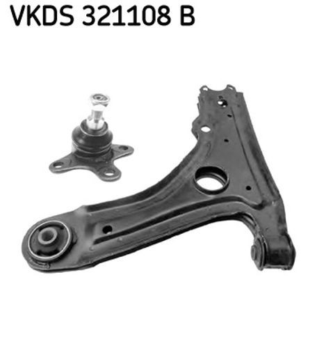 SKF Radaufhängung Lenker Längslenker mit Kugelgelenk mit synthetischem Fett VKDS 321108 B Vorderachse links Höhe 79 mm Länge 410 mm Breite 327 mm - Bild 3
