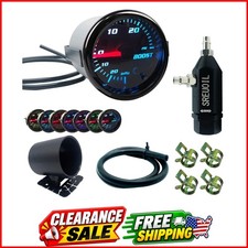 2 52mm Turbo Boost Gauge 7 Color Adjustment Boost Meter With Universal 0-30p... 2 52mm Turbo Boost Gauge 7 Color Adjustment Boost Meter With Universal 0-30p...