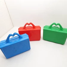 Set Of 3 1988 Mcdonalds Happy Meal on the Go Lunch Box Pencil Case Vintage
