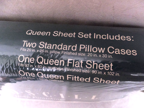 VTG Croscill Queen Sheet Set Floral 200 Luxury Percale 4Pc Flat Fitted Pillows - Picture 7 of 7