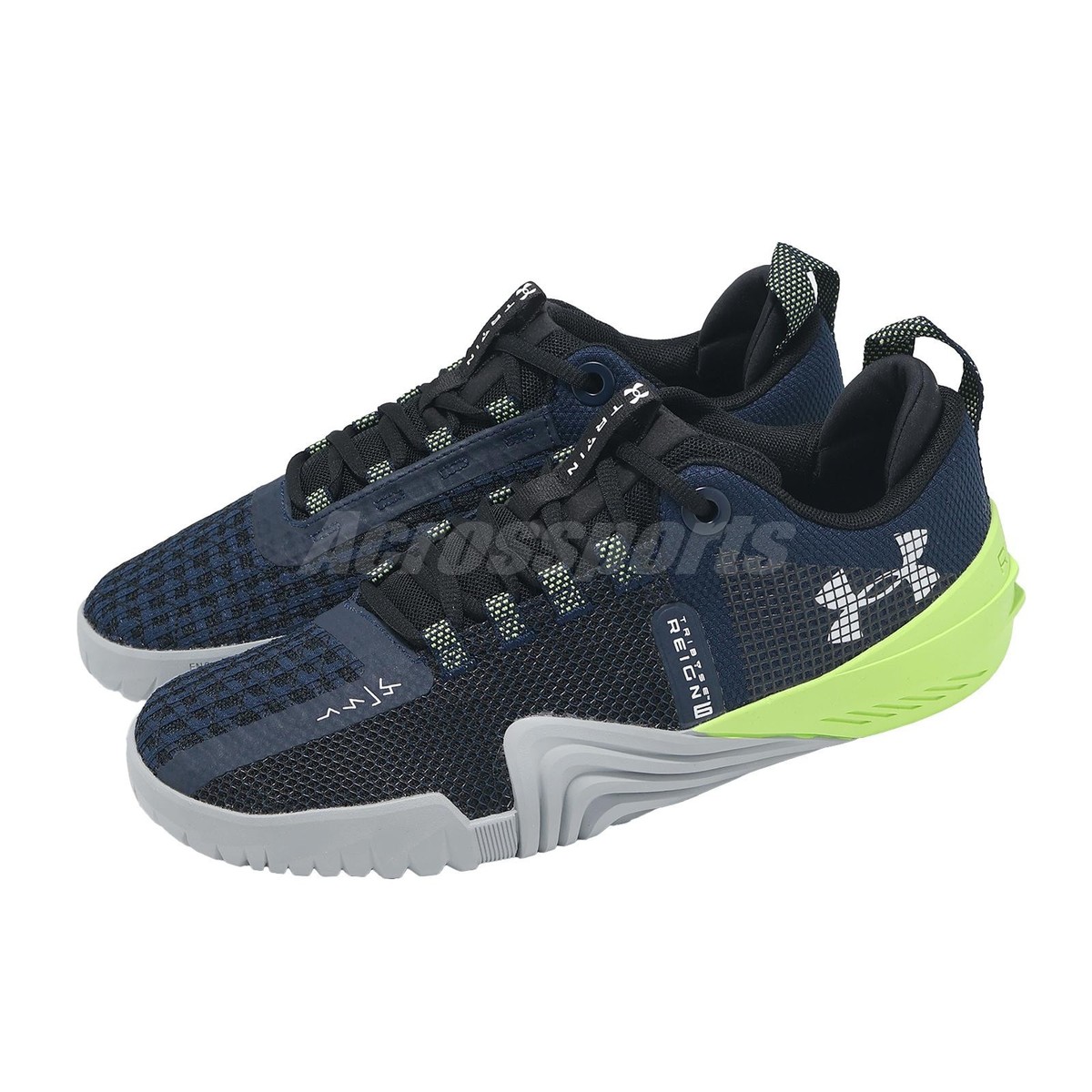 Under Armour TriBase Reign 6 UA Black Green Men Cross Training