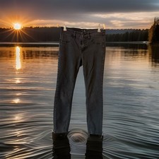 Volcom Brand Black STRETCH jeans Low Rise Skinny Ankle Legging Liberator Size 28