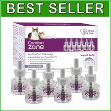 Calming Pheromones for Cats - 6 Multi-Cat Diffuser Refills, Lasting 30 Days Each