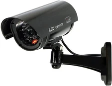 Fake Security Camera, Saikiot Dummy CCTV Surveillance System with Realistic Red