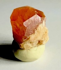Pricey Canadian Mandarin Hessonite Garnet Crystal Natural Raw Matrix Specimen