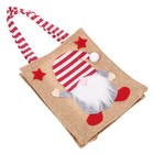 Christmas Cartoon Candy Bag Reusable Cloth Fabric Gift Bag Xmas Goodies Bag