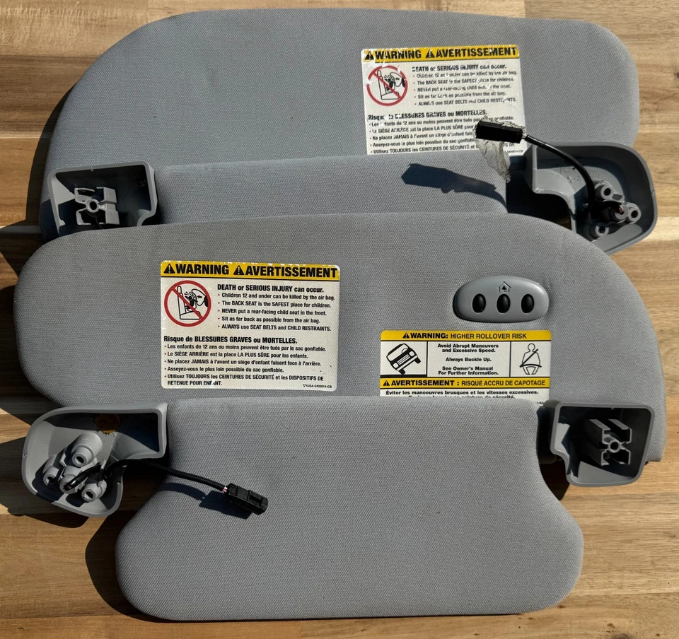 07-14 FORD EXPEDITION NAVEGATOR GRIS ILUMINADO PARA CONDUCTOR Y PASAJERO PARASOLES OEM Foto 3 de 3