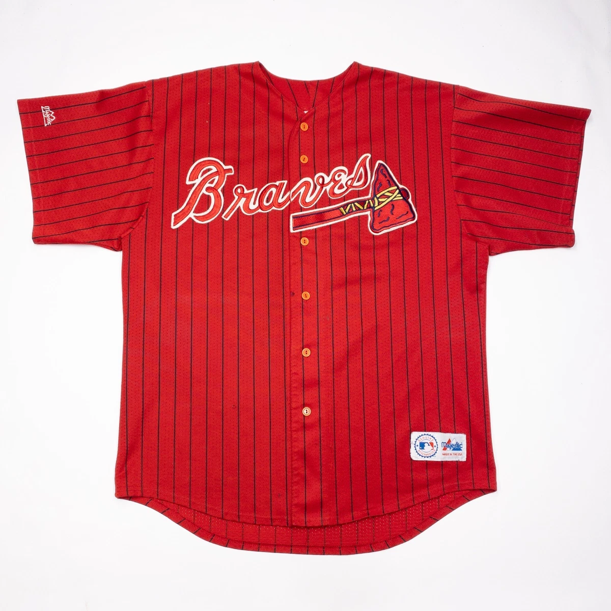Majestic Atlanta Braves Red MLB Fan Apparel & Souvenirs for sale