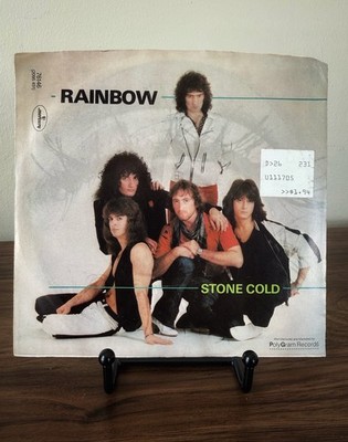 Vintage 1982 Rainbow Stone Cold/Rock Fever 45 /7  Vinyl Record