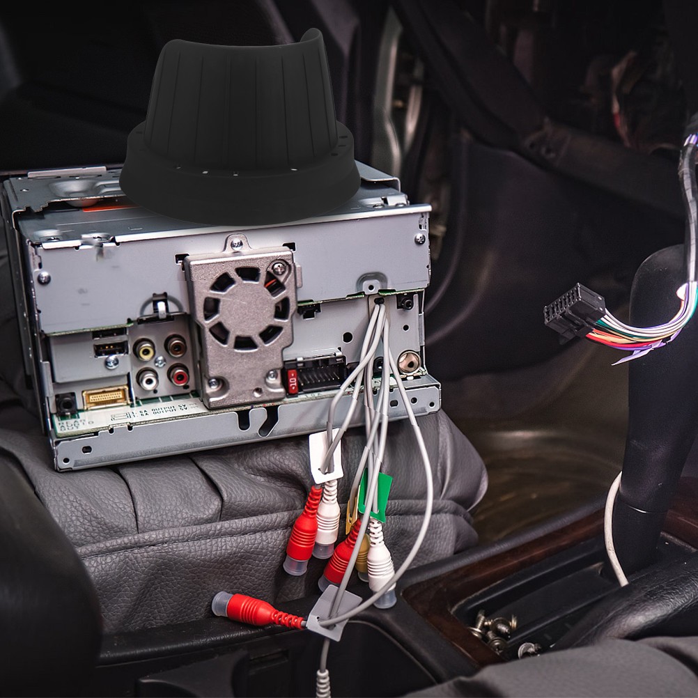  2PCS Car Door Speaker Cover - 6.5 Inch Silicone Protection Baffle - Waterproof