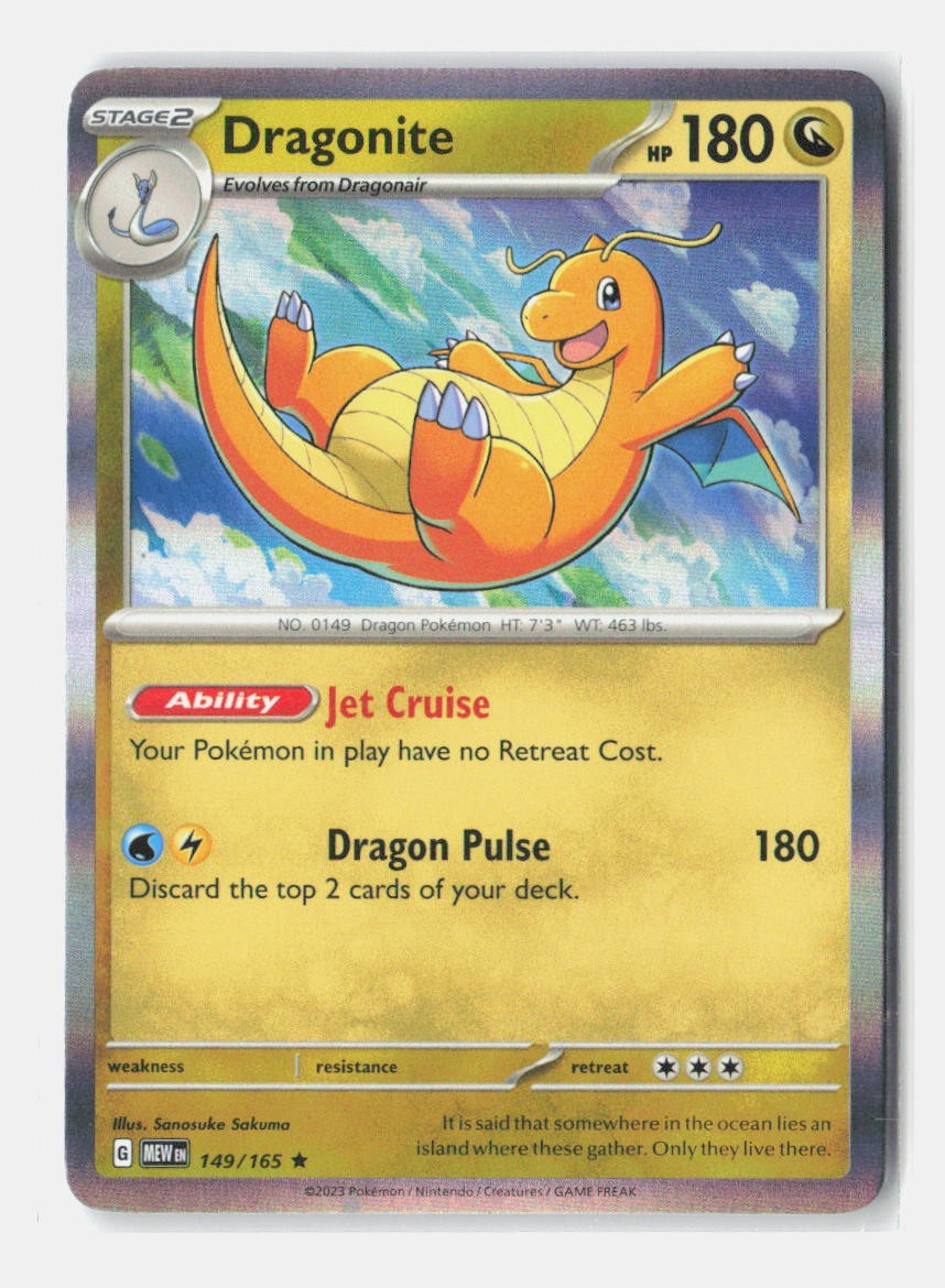 Dragonite Holofoil [MEW- 149/165]
